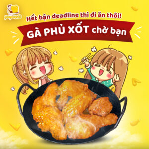 Gà phủ xốt cay